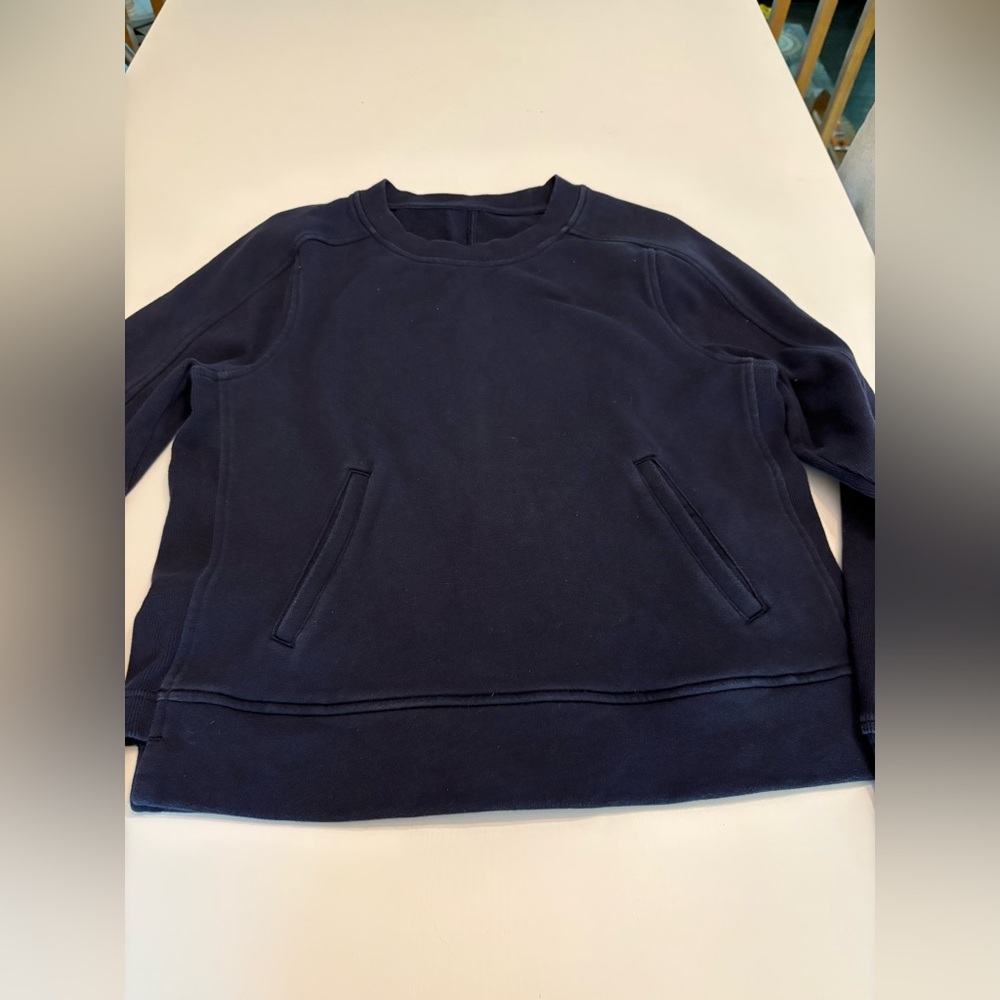 Lululemon press pause crew midnight navy size 8 - Picture 6 of 10